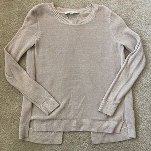 LOFT crisscross open back sweater